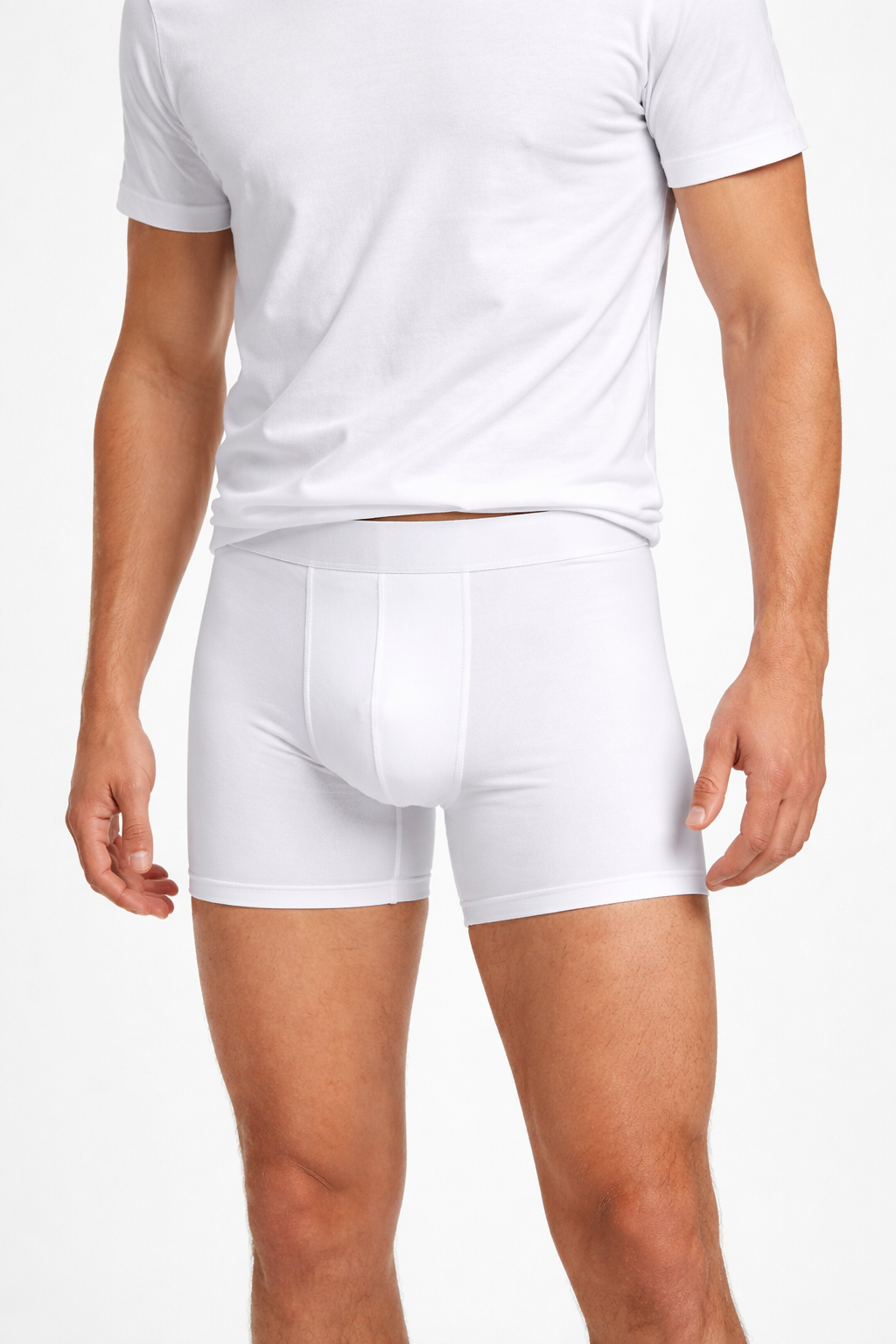 white boxer briefs in focus
